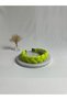 Pistachio Green Braided Pleated Crown Hairband - 2