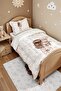 Little Rabbit Friend Patterned Single Duvet and Pillowcase - 4