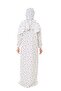 One Piece Star Patterned Long Sleeve Zipper Free Aster Free Cotton Pack Muslim Prayer Dress - 3