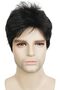 Men's Fluffy Fiber Wigs ,Mens Short Cut Heat-resistant Wig ,Natural Synthetic Full Wigs - 2