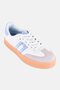 Women Brand Logo Lace Up Casual Shoes, White