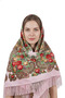 - Russian Folk Elegance Shawl – Pink Edition