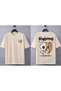 Oversized Short Sleeve Unisex Happynes Printed Street Sytil T-Shirt
