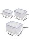 3-Pack Fridge Storage Containers with Lids & Strainer, BPA-Free| Veg/Fruit/Meat|850+1750+3300ml - 5