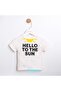 Hello To The Sun منقوش مخطط طقم مكون من 3 قطع مع غطاء للرأس - 4