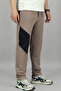 Men's Navy Blue Jogger Pants Sweatpants with Zipper on the Side Pocketed Standard Fit in a Pack of Cotton - 5