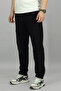 Men's Black Jogger Sweatpants with Zipper Side Pockets, Cotton, Standard Fit - 3