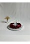 Burgundy Braided Satin Crown Hair Band