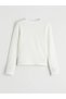 Lcw Kids Ecru Crew Neck Long Sleeve Girls T-Shirt - 2