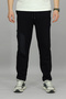 Men's Black Jogger Sweatpants with Zipper Side Pockets, Cotton, Standard Fit - 2