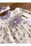 Ruffled Bow Detail Baby Girl Dress - 2