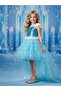 Girl's Short Front and Long Back Frozen Evening Dress - 2