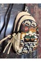 Waterproof Cream Color Brown & Cat Patterned Cross Chest Bag Pack of Adjustable Strap Daily Use - 3