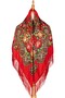 - Scarlet Rosalia Folk Shawl - 4