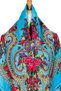 - Turquoise Czarina Floral Shawl - 6