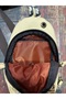 Waterproof Cream Color Brown & Cat Patterned Cross Chest Bag Pack of Adjustable Strap Daily Use - 7