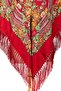 - Vintage Rose Motif Shawl – Ruby Red - 6