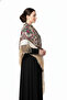 - Imperial Cream Czarina Shawl – Red Rose Edition - 3
