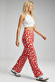 Comfortable Fit High Waist Wide-Leg Viscose Mix Women's Trousers - 4