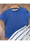 Baby Boy Summer Set with Striped Hats and Button Detail, 3-Piece Set - 3