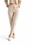 Women's Double Fabric Trousers Pocketed Elastic Waist Straight Leg - 2