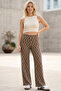 Comfortable Fit High Waist Wide-Leg Viscose Mix Women's Trousers - 6
