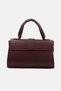 Burgundy Women's Handbag and Shoulder Bag – Chain Buckled Stylish Small Size Daily Bag Bag - 4
