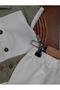 Polo Collar Button-Front Hawaii Patterned Summer Boy's Baby/Child Set with Emblem Detail - 5
