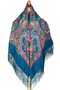 - Royal Midnight Bloom Shawl – Pavlovo Posad Style - 5