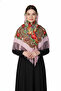 - Blush Folk Shawl – Floral Pattern - 2