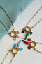 Love & Luck Steel Sailor Clasp Necklace with Pepper and Heart Figures - 4
