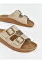 Lcw Steps Beige Double-Strapped Adjustable Women's Slippers - 3
