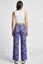 Comfortable Fit High Waist Wide-Leg Viscose Mix Women's Trousers - 4