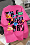 Men's Oversized the Coolest Bro Printed Summer Casual Unisex Cotton Pack T-Shirt