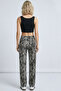 Comfortable Fit High Waist Wide-Leg Viscose Mix Women's Trousers - 6