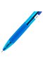 Ball Point Pen Q21-BL Mini Tip 0.7mm Blue Ink, Retractable, Soft Grip, 12 Pack - 5