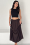 Women's Elastic Waist Long Skirt – Comfortable Cut, Casual and Stylish Skirt - 4