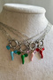 Love & Luck Steel Sailor Clasp Necklace with Pepper and Heart Figures - 5