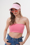 Women's Knitwear Stretchy Visor Hat - Tennis, Running, and Sports Sun Hat - 5