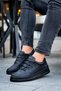 Ch040 C-Rey Men's Casual Lace-Up Leather Sports Sneaker Shoes Cst - Black