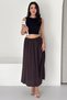 Women's Elastic Waist Long Skirt – Comfortable Cut, Casual and Stylish Skirt - 3