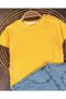 Stretch Fabric Denim Salopet Kangaroo Pocket with Snap Fasteners on the Shoulders Cotton Piece Badi Baby Boy Summer Set - 5