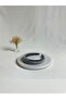 Gray Thin Curved K Velvet Crown Hair Band - 3