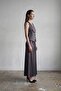My Fashion V-Neck Vest & Maxi Skirt Satin Double Set - 4