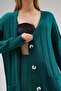 Modam V-Neck Cardigan and Wide-Leg Pants Knitwear Set - 4