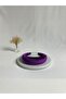 Purple Thick Curved Velvet Crown Hair Band
