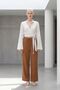 My Fashion Elastic Waist Straight Leg Pants - 4