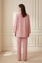 MY FASHION مخطط طقم مكون من قطعتين بياقة مفتوحة - 2