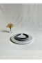Gray Thin Curved K Velvet Crown Hair Band