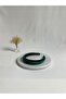 Emerald Green Thin Curved K Velvet Crown Hairband - 3